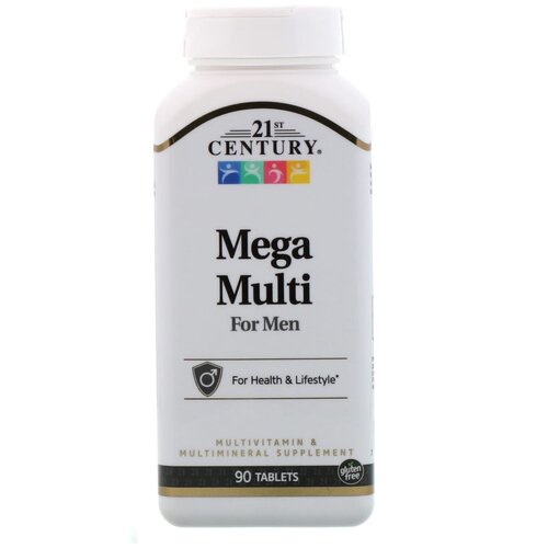    21st Century Mega Multi for Men, 90 .   -     -,    