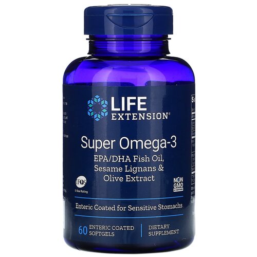    Life Extension Super Omega-3 EPA/DHA with Sesame Lignans & Olive Extract, 200 , 60 .   -     -,    