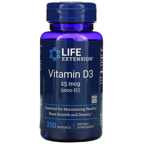    Life Extension Vitamin D3, 110 , 100 , 1000 ME, 250 .   -     -,    