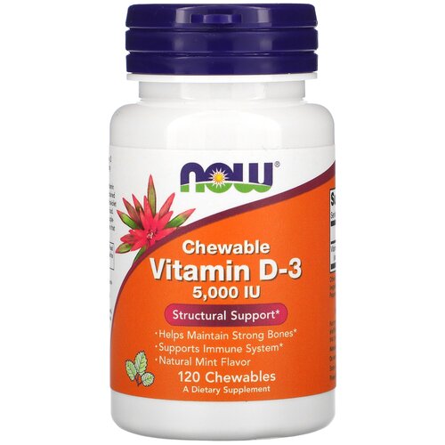    NOW Chewable Vitamin D3 5000 IU, 70 , 90 , 120 .   -     -,    