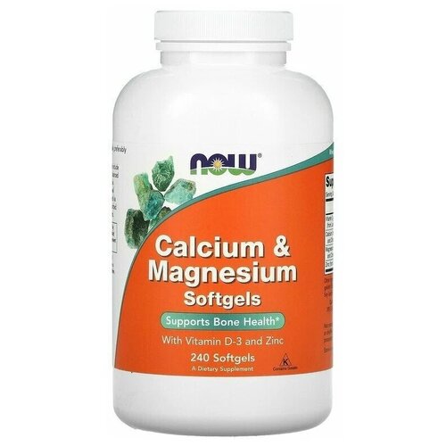    NOW Calcium & Magnesium, with Vitamin D-3 and Zinc, 820 , 250 , 240 .   -     -,    