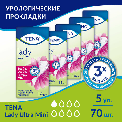    Tena Lady Slim Ultra Mini, 14 . x 5 .   -     -,    