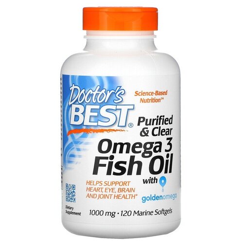   Purified & Clear Omega 3 Fish Oil with Goldenomega ., 250 , 120 .,    -     -,    