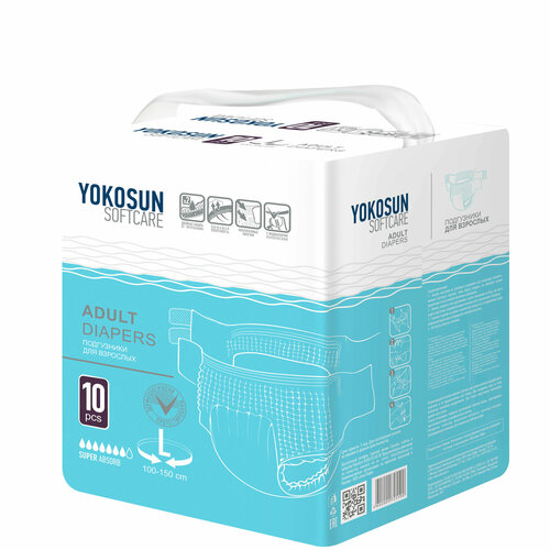      YokoSun Softcare Adult diapers, L, 7 , 100-150 , 1 .  10 .   -     -,    