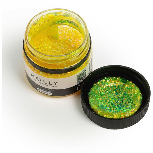   Holly Professional   , ,    Glitter Gel Yellow Mix   -     -,    