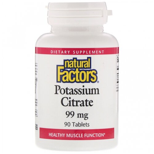   Natural Factors Potassium citrate | 90  |     -     -,    