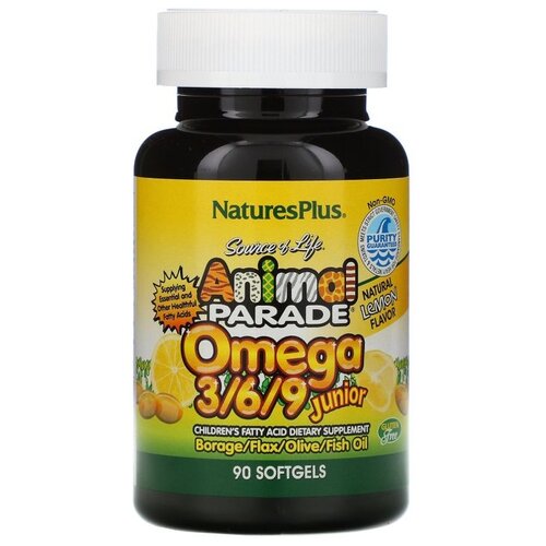   NaturesPlus Animal Parade Omega 3/6/9 ., 160 , 90 .,    -     -,    