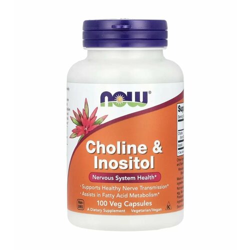   NOW Choline & Inositol    , 500mg 100 Veg Caps   -     -,    