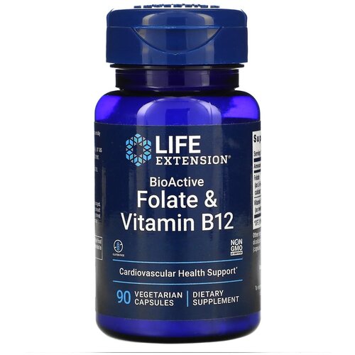    Life Extension BioActive Folate & Vitamin B12, 40 , 100 , 90 .   -     -,    