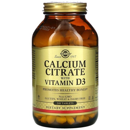   Solgar Calcium Citrate with Vitamin D3 ., 240 .   -     -,    