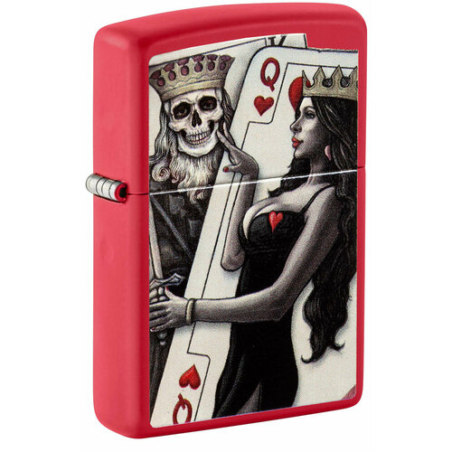      ZIPPO Skull King Queen Beauty   Red Matte, /, , 38x13x57    -     -,    