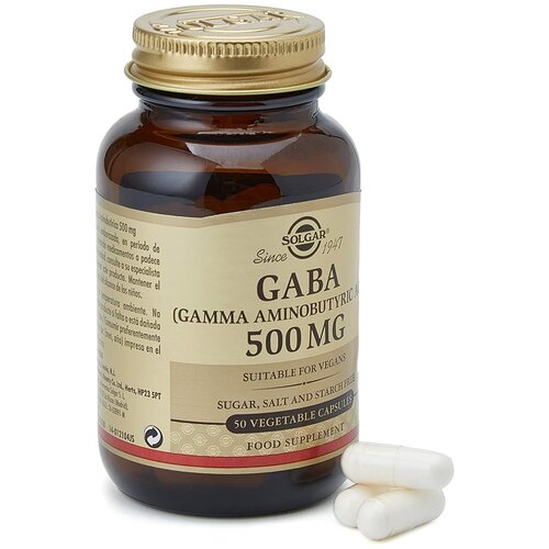   Solgar GABA 500 mg Vegetable Capsules, 50 .   -     -,    