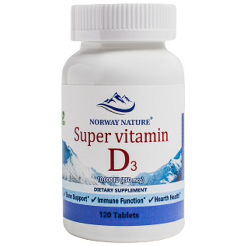    D Norway Nature Super Vitamin D3 10000IU 120 .   -     -,    