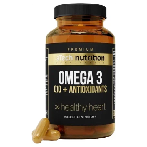   Omega 3 + Q10     aTech Nutrition Premium 60    -     -,    