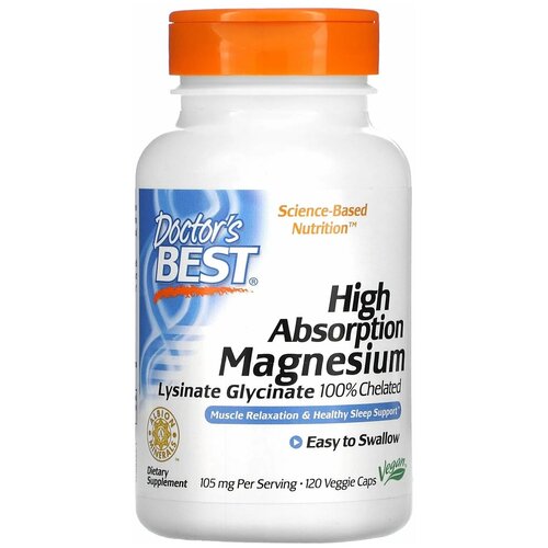    Doctor's Best High Absorption Magnesium Chelated Lysinate Glycinate 105 , 140 , 120 .   -     -,    