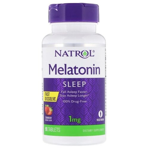     Natrol Melatonin Fast Dissolve Strawberry 1 mg, 64 , 1 , 90 .   -     -,    