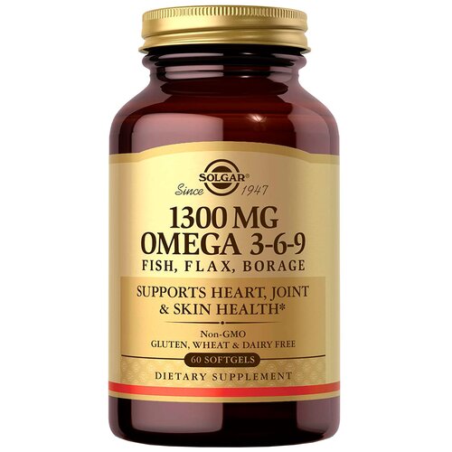   Solgar Omega 3-6-9 Fish, Flax, Borage ., 1300 , 278 , 60 .,    -     -,    