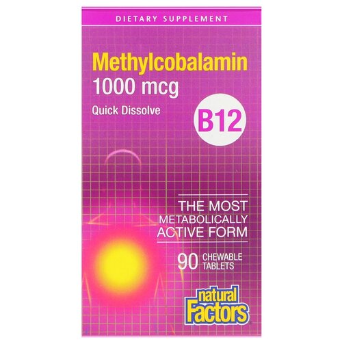    Natural Factors Methylcobalamin B12, 80 , 1000 , 90 .   -     -,    