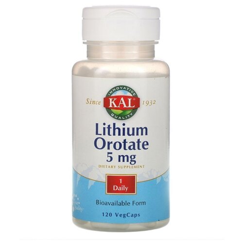   KAL Lithium Orotate ( ) 5  120     -     -,    