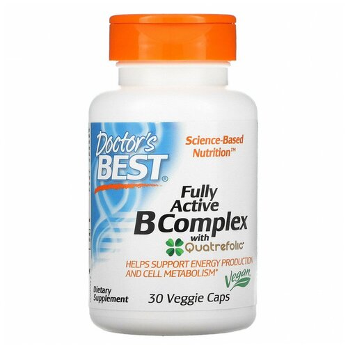   Doctor`s Best Fully Active B Complex with Quatrefolic 30   (Doctor's Best)   -     -,    