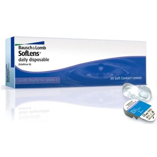     Bausch & Lomb Soflens Daily Disposable, 30 ., R 8,6, D -1   -     -,    