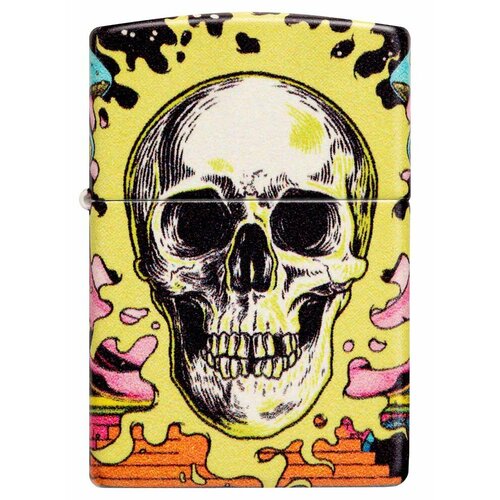      ZIPPO Classic 48640 Skull Design   Glow In The Dark Green -    -     -,    