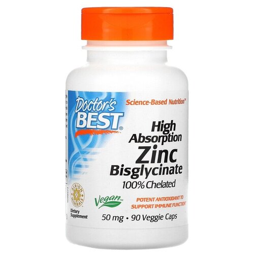    Doctor's Best High Absorption Zinc Bisglycinate 50  ., 70 , 50 , 90 .   -     -,    