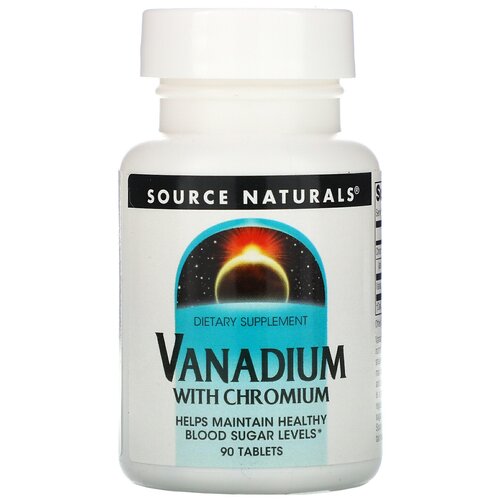   Vanadium with Chromium (  ) 90  (Source Naturals)   -     -,    