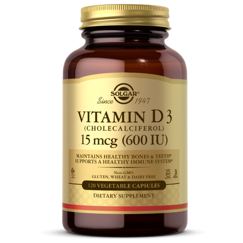   Vitamin D3 ( 3) 15  (600 IU) 120   (Solgar)   -     -,    