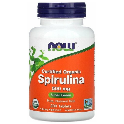   NOW Spirulina 500 mg 500    -     -,    