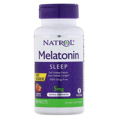     Natrol Melatonin Fast Dissolve, 100 , 5 , 90 .   -     -,    