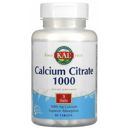   KAL Calcium Citrate 1000 mg 90 tab /    1000  90    -     -,    