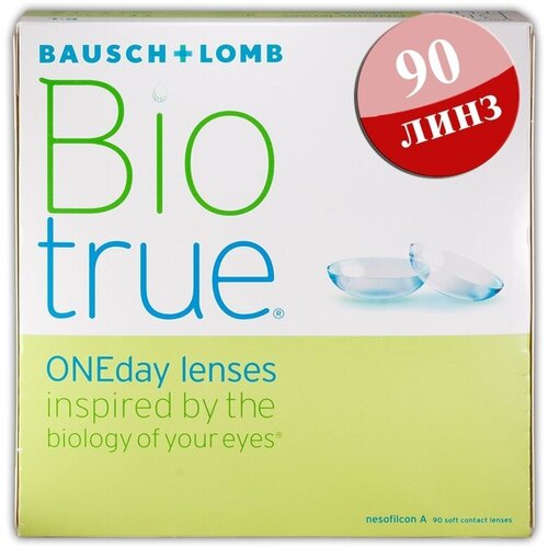     Bausch & Lomb Biotrue ONEday, 90 ., R 8,6, D -5, 1 .   -     -,    