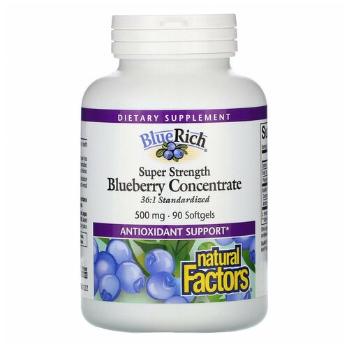   Natural Factors BlueRich Blueberry Concentrate ( ) 500  90    -     -,    