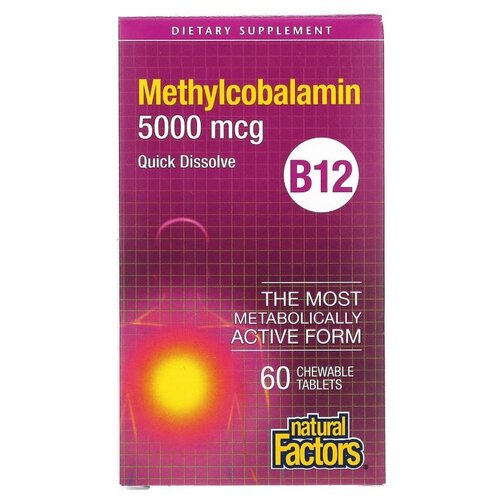    Natural Factors Methylcobalamin B12, 90 , 5000 , 60 .   -     -,    