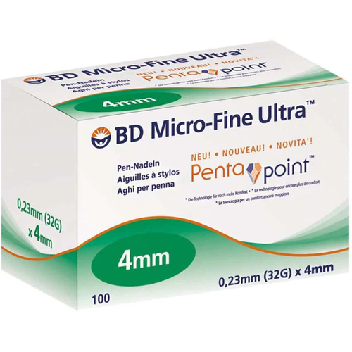     - BD Micro-Fine Plus, 4  x 0.23 , : 32G, 100 .   -     -,    