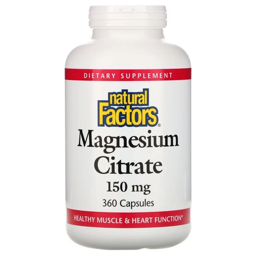   Natural Factors Magnesium Citrate ., 150 , 150 , 360 .   -     -,    