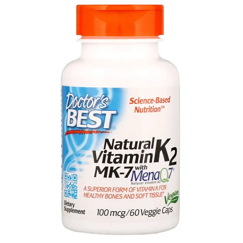   Natural Vitamin K2 MK-7  MenaQ7 . ., 100 , 100 , 60 .   -     -,    