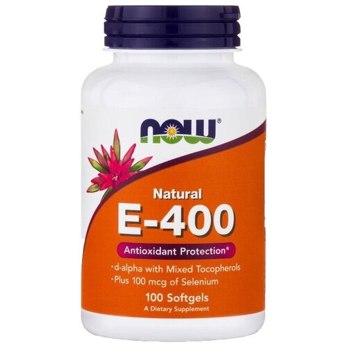    NOW Natural E-400 Mixed Tocopherols with Selenium, 130 , 150 , 100 .   -     -,    