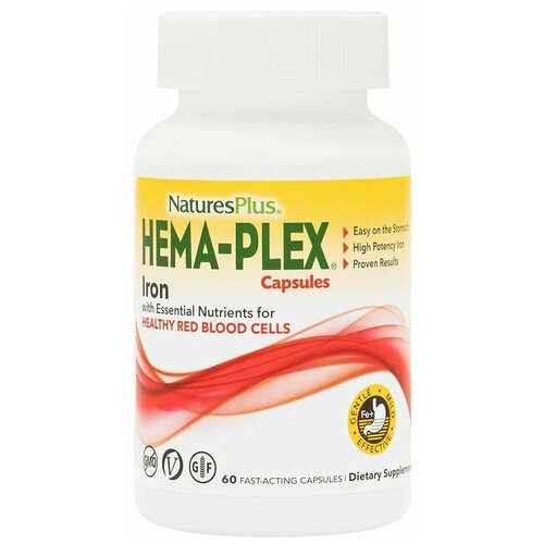   NaturesPlus Hema-Plex Iron with Essential Nutrients   60  (   )   -     -,    