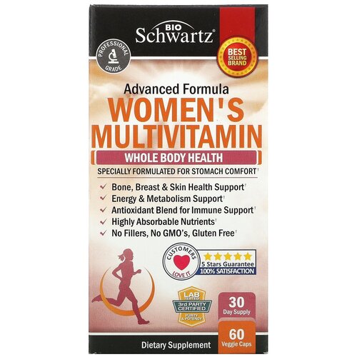    BioSchwartz Women's multivitamin, 100 , 60 .   -     -,    