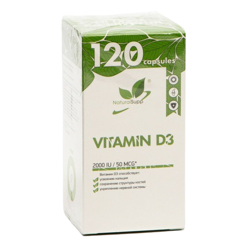   NaturalSupp Vitamin D3 ., 2000 ME, 0.1 , 120 .   -     -,    