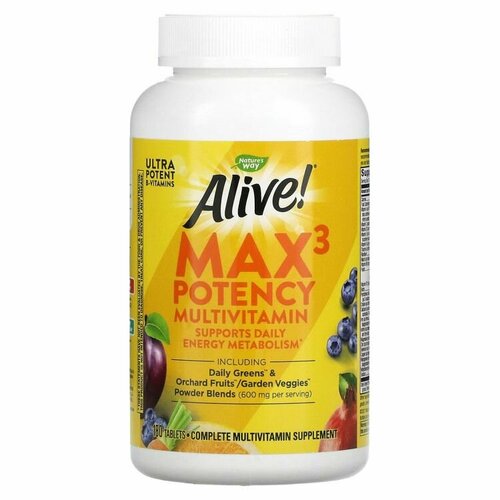   Nature's Way Alive! Max3 Potency (    ) 180    -     -,    