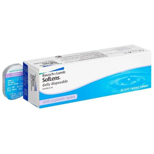     Bausch & Lomb Soflens Daily Disposable, 30 ., R 8,6, D -6,5   -     -,    