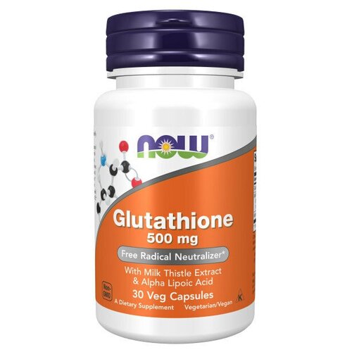   NOW Glutathione 500mg 30 caps   -     -,    