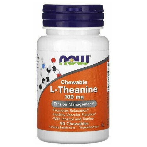   NOW L-Theanine 100 mg 90 chewables /  - 100  90     -     -,    