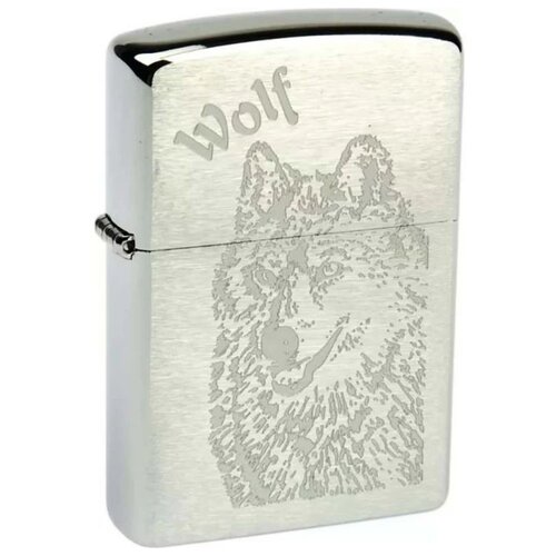      ZIPPO 200 Wolf   Brushed Chrome -    -     -,    