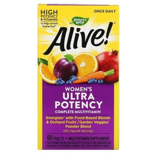    Nature's Way Alive! Once Daily Women's Ultra Potency Multi-Vitamin, 230 , 60 .   -     -,    