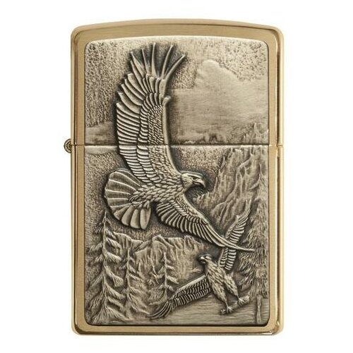   Zippo 20854 Eagles Brushed Brass  - 1 . 1 . 56    -     -,    