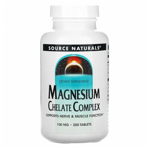   Source Naturals Magnesium Chelate ( ) 100  250    -     -,    